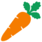 Carrot emoji on Google